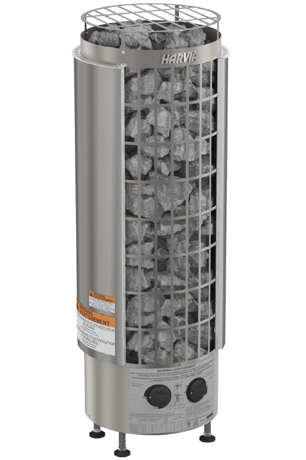 Harvia Cilindro PC80 Cilindro Half Series 8kW Stainless Steel Sauna Heater