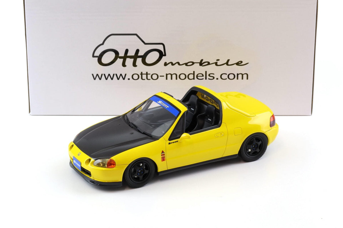 Otto 1996 Honda Del Sol Spoon Phoenix Yellow w/ Black Hood 1:18 (Default Title (3098))