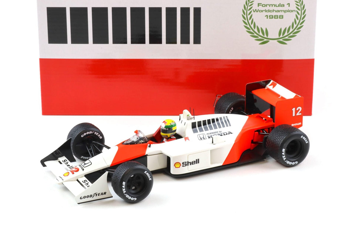 Werk83 Mclaren Honda MP4/4 #12 A. Senna Winner British GP 1988 1:18 (Default Title (2581))