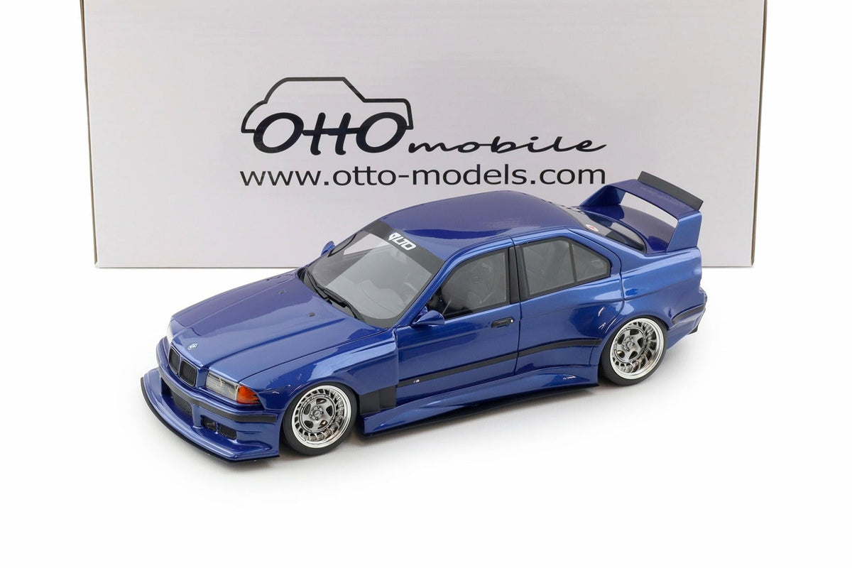 Otto 2023 BMW E36 M3 LTO Sedan Turbo Khyzyl Saleem Avus Blue 1:18 (Default Title (2489))