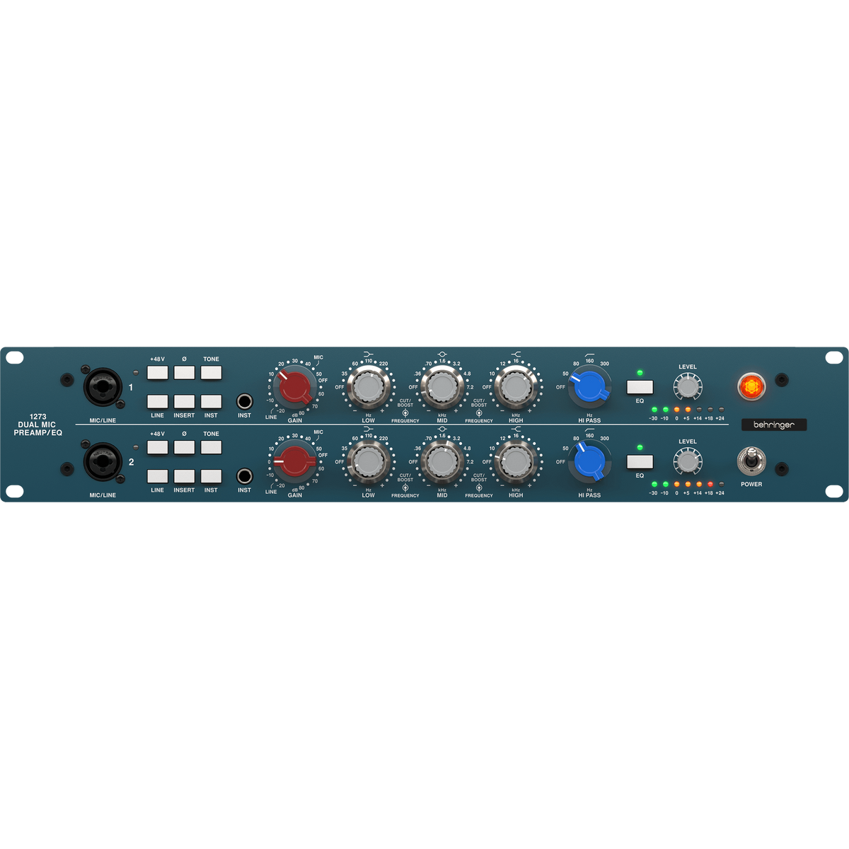 Behringer 1273 Vintage Stereo Microphone Preamp (New)