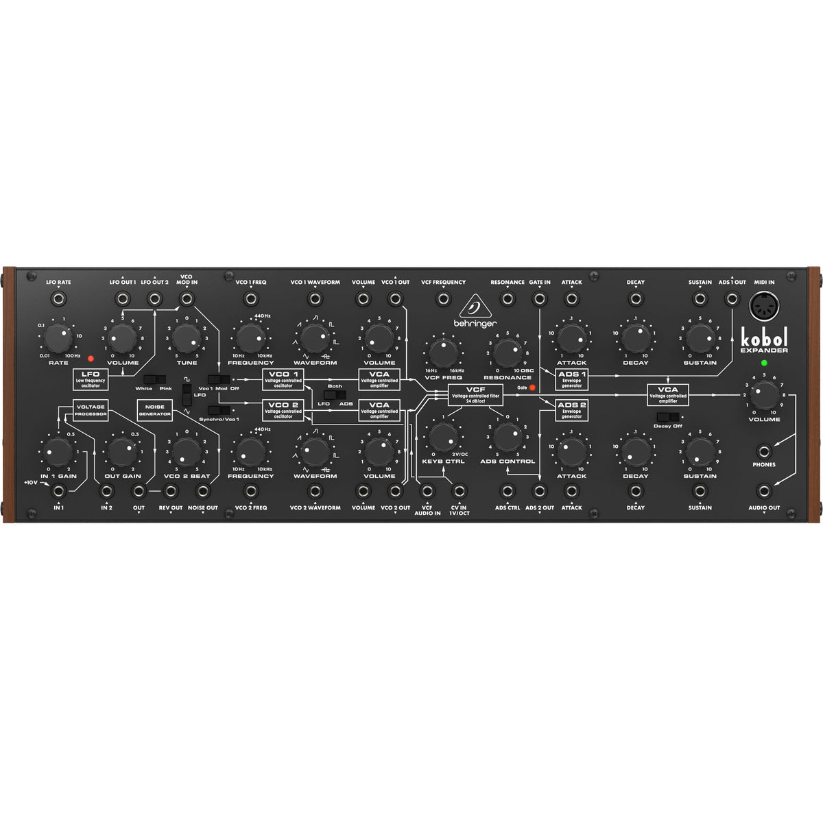 Behringer Kobol Expander Analog Semi-Modular Synthesizer with 2 VCOs (New)