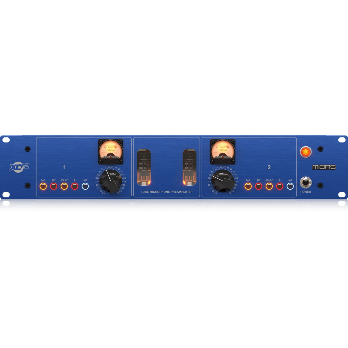 Midas XL4-2 2-Channel Vacuum Tube Mic Preamp (New)