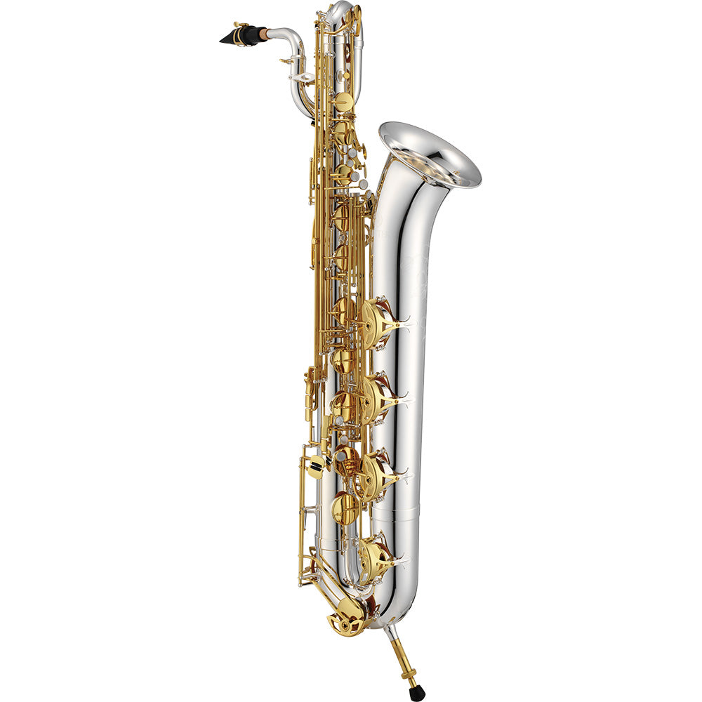 Jupiter JBS1100SG Silver Plated Body w/Gold Lacquered Keys Eb Baritone Saxophone (New)
