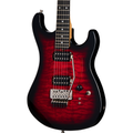 Kramer 84 HH Quilt Electric Guitar - Red Burst (New)