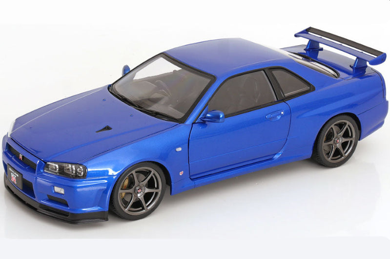 KK Scale 2001 Nissan Skyline GT-R R34 V-Spec II Bayside Blue 1:12 (Default Title (2168))