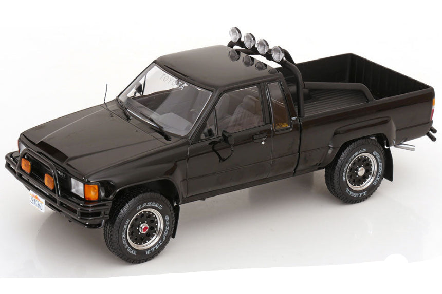 KK Scale 1985 Toyota Hilux Pickup Truck Back to the Future II Glossy Black 202 1:18 (Default Title (1883))