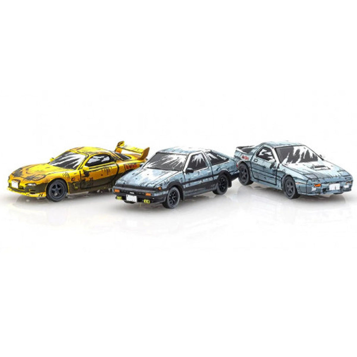 Initial D Comic Edition 3 voitures 1/64