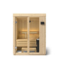 Kohler C1 Indoor Traditional Sauna Kit, Scandinavian Spruce, Up to 5 Persons (Up to 2 People / No Floor / No Upgrade)