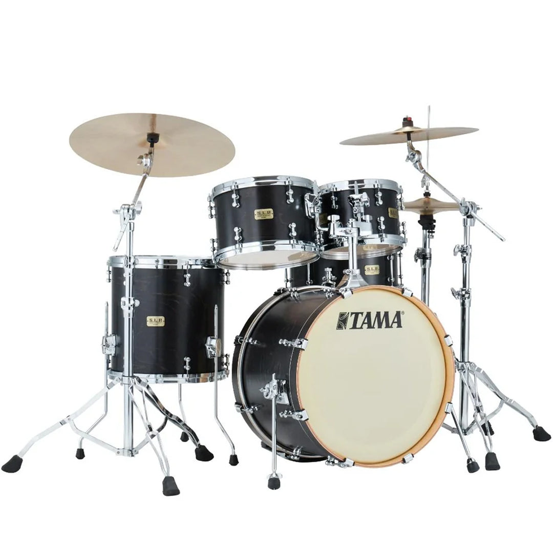 Tama S.L.P. Fat Spruce 5-piece Shell Pack - Satin Charcoal Black (New)