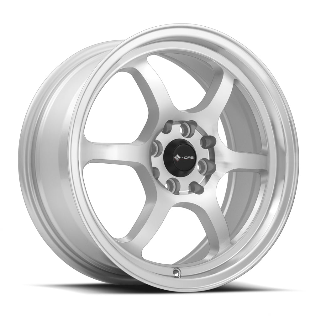 VORS LT61 16" 4x108 Silver Machined Face (16x7 et35 / 4x108 / cb73.1)