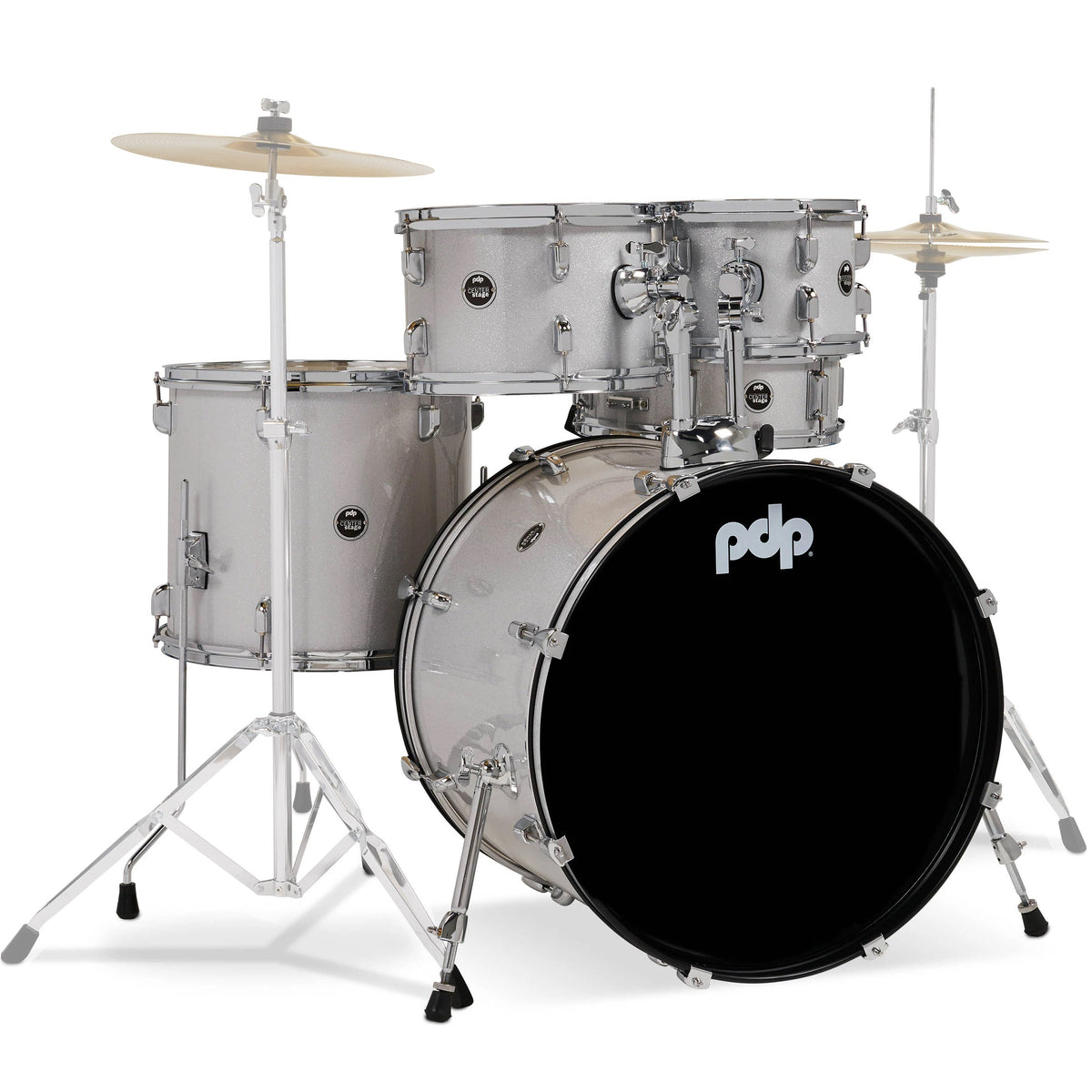 Pacific Drums & Percussion CENTERstage 5-Piece Shell Pack - Diamond White (New)