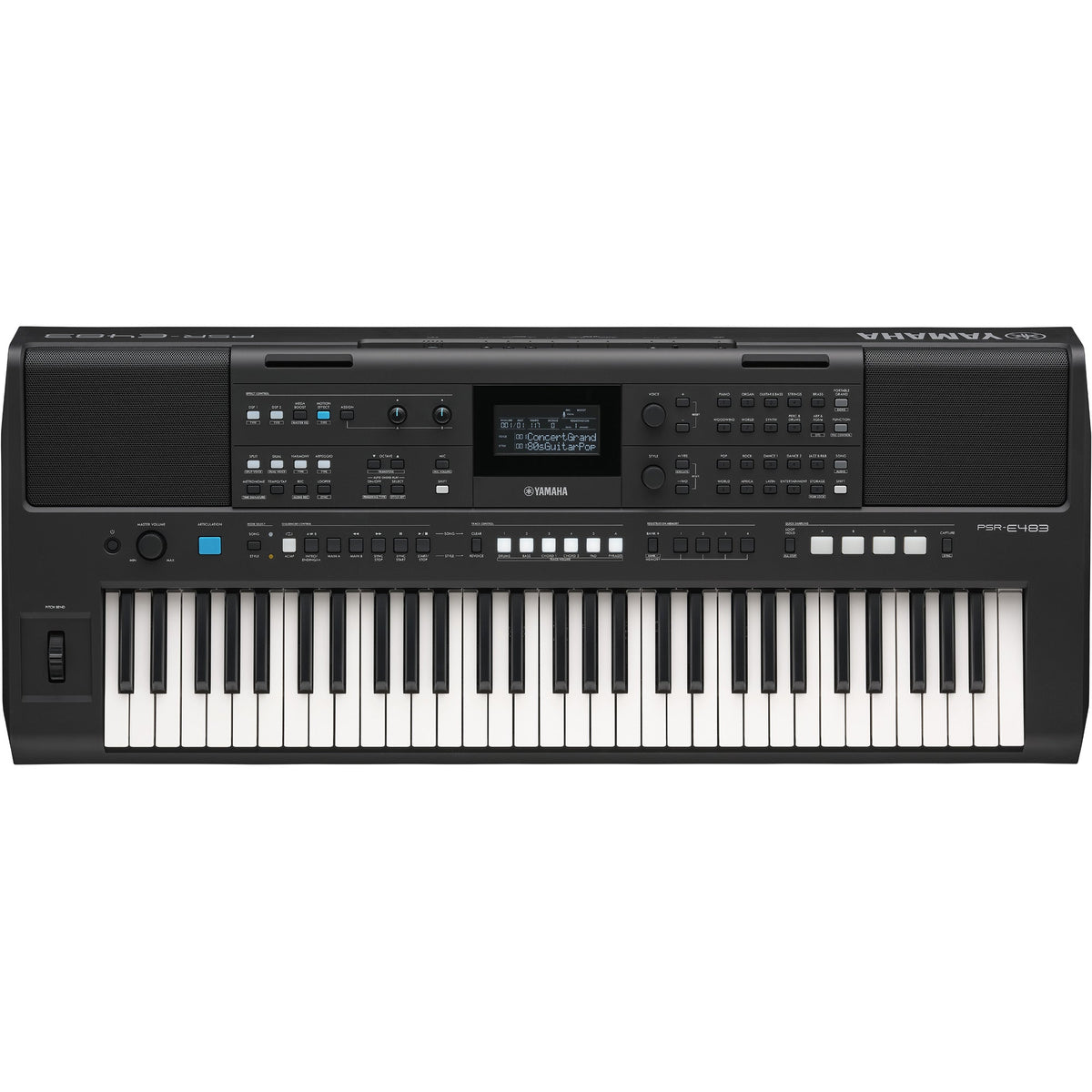 Yamaha PSR-E483 61-Key Touch-Sensitive Portable Keyboard (New)