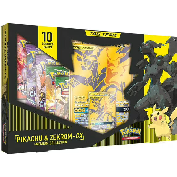 Pikachu & Zekrom-GX Premium Collection (Ripped Live)