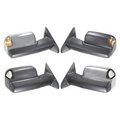 Dodge Ram 1500 Tow Mirrors (2019-2024) (Black / Signal Only / Clear Dotted (Amber LED))
