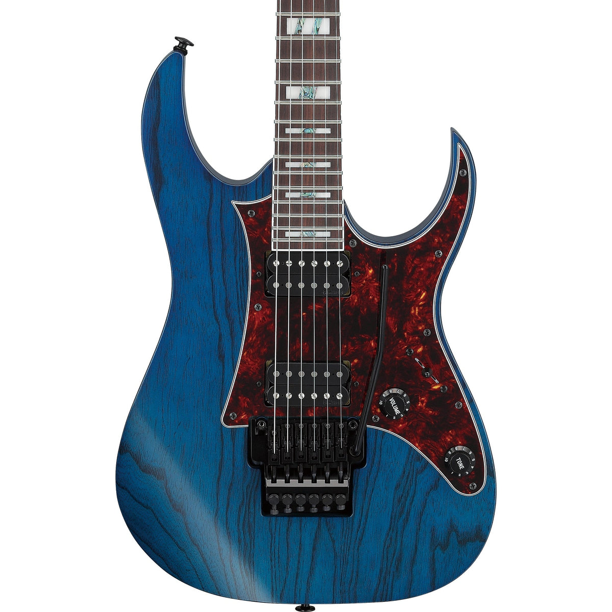 Ibanez RG653DX RG Prestige 6-String Electric Guitar - Transparent Deep Blue Flat (New)
