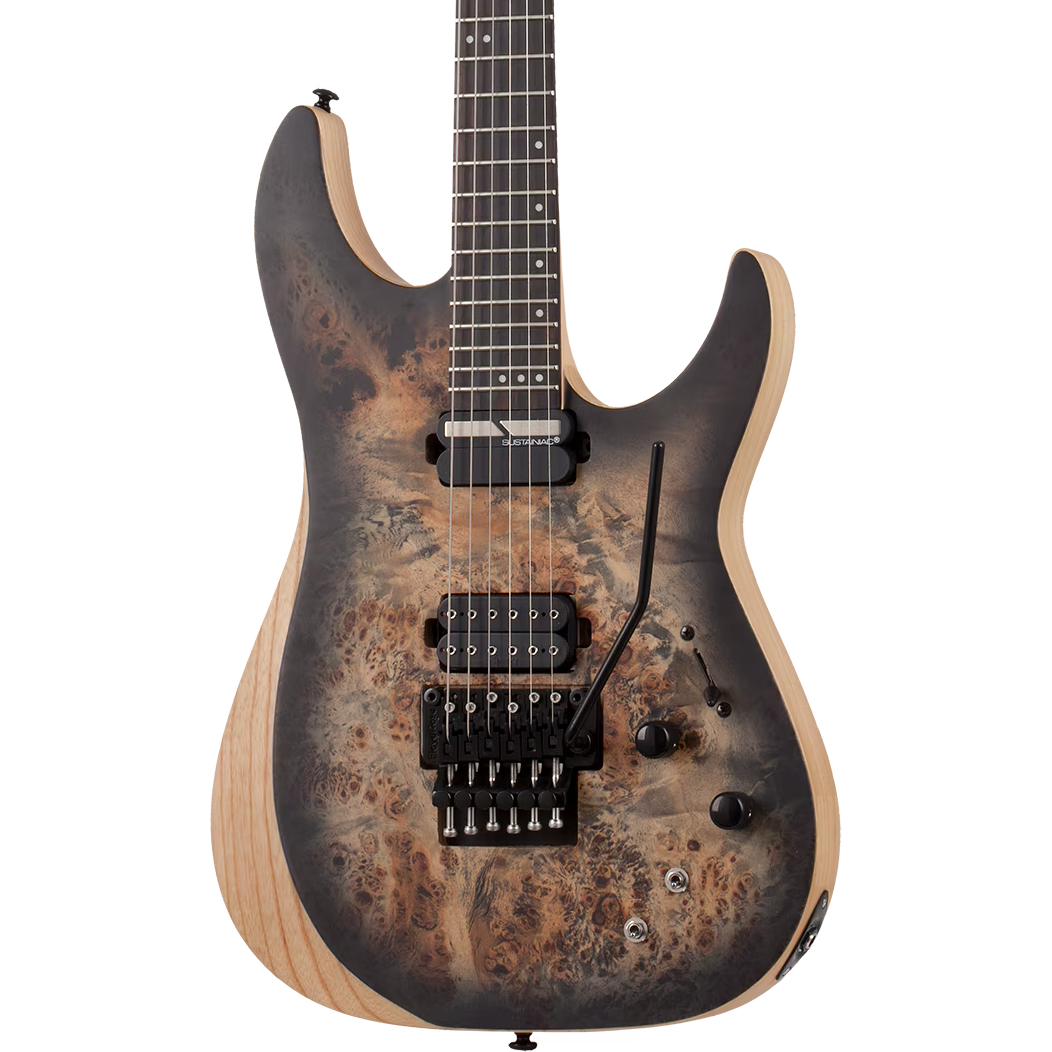 Schecter Reaper-6 FR S Electric Guitar - Satin Charcoal Burst (New)