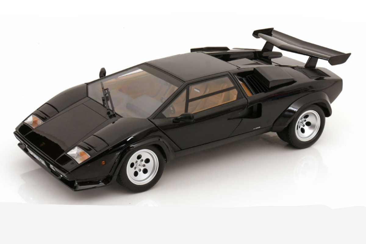 KK Scale 1985 Lamborghini Countach LP 5000S QV Black 1:12 (Default Title (3320))