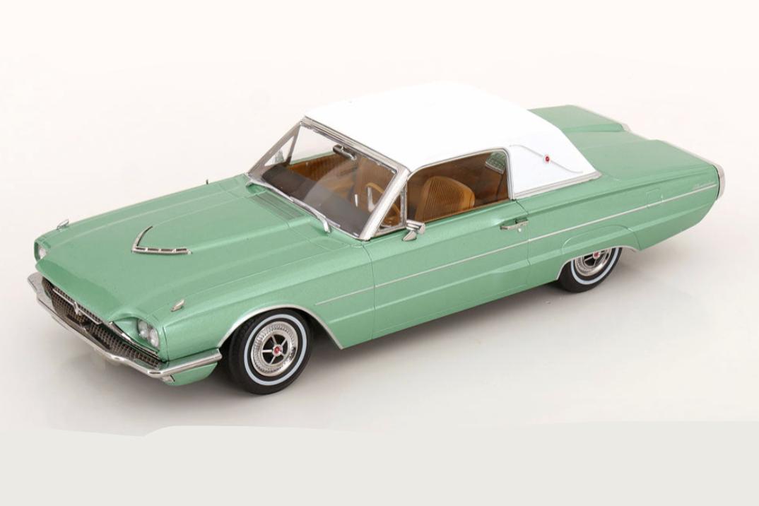 KK Scale 1966 Ford Thunderbird Landau Coupe Mint Green Metallic 1:18