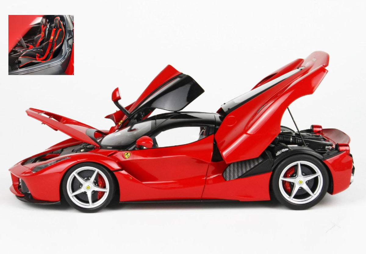 BBR 2012 Ferrari LaFerrari Rosso Corsa (Ferrari Red) w/ Black Roof 1:18 (Default Title (3547))