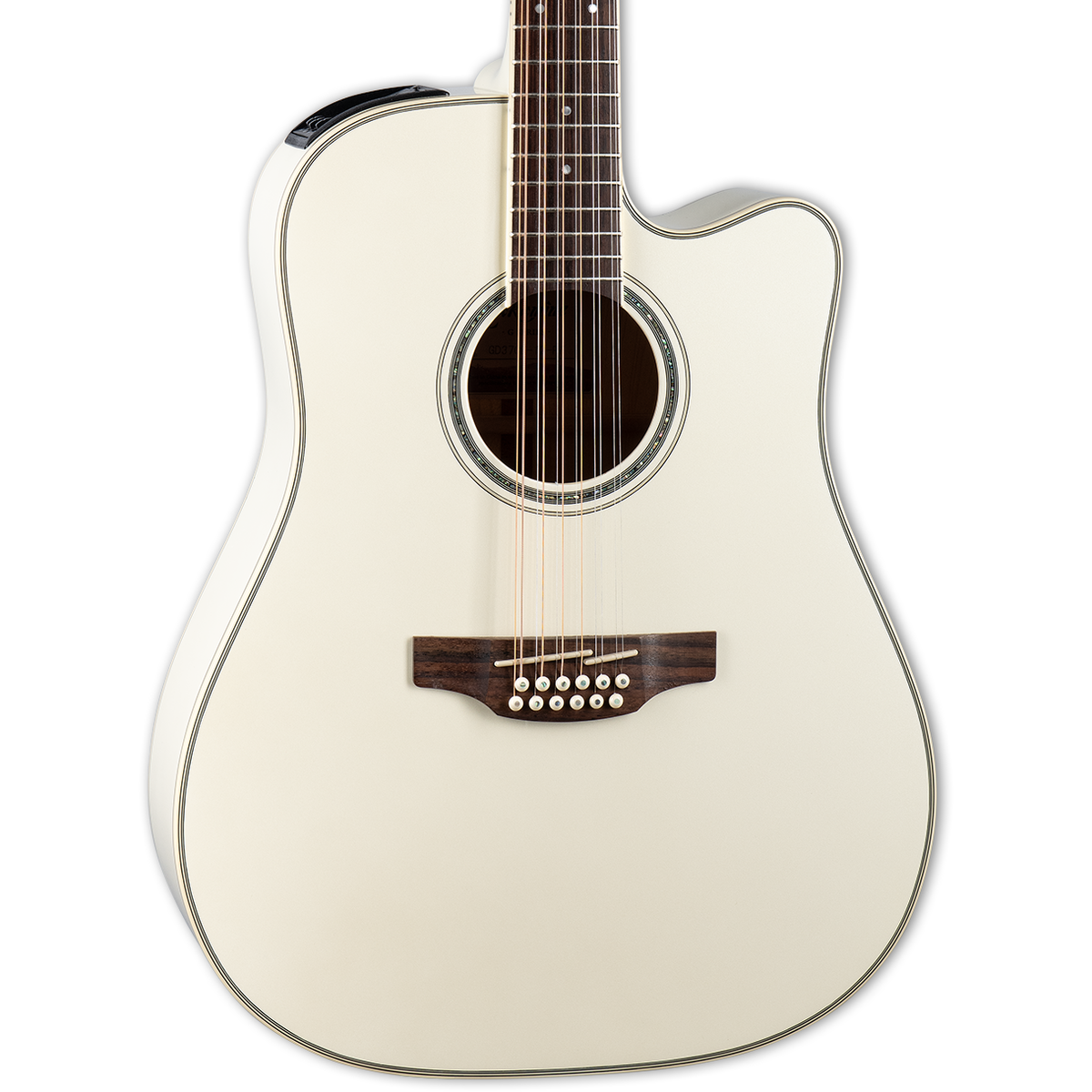 Takamine GD37CE 12 String Dreadnought Acoustic Electric Guitar - Pearl White (New)