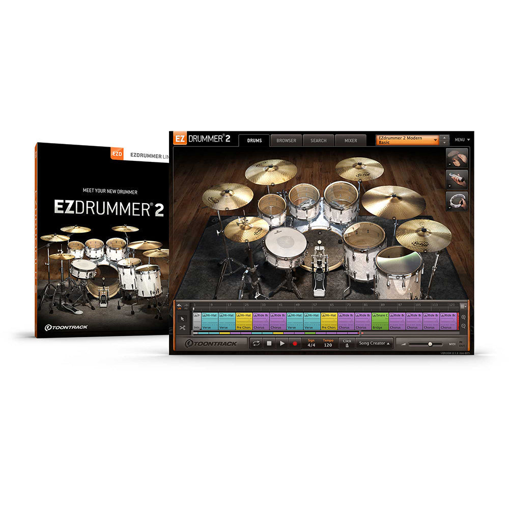 Toontrack EZ Drummer 2 Hip Hop Edition Virtual Instrument (New)