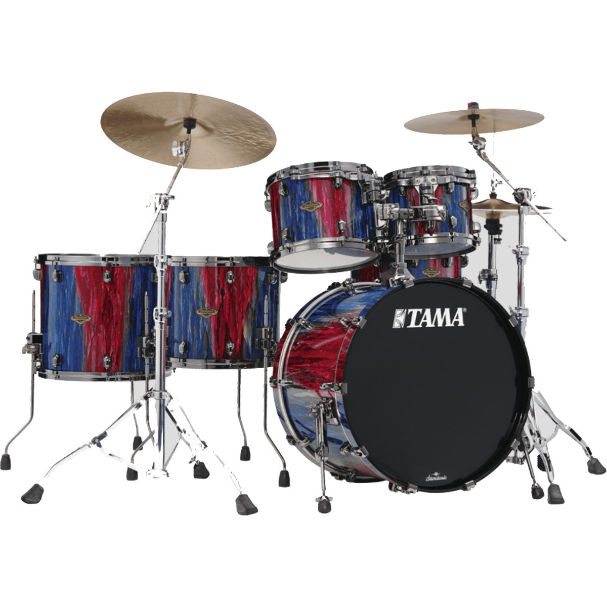 Tama Starclassic Walnut/Birch 5-Piece Shell Pack - Crimson Sapphire Cascade (New)