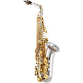 Yamaha YAS480SGLK Intermediate Alto Saxophone - Silver Plated with Gold Lacquer Keys (New)