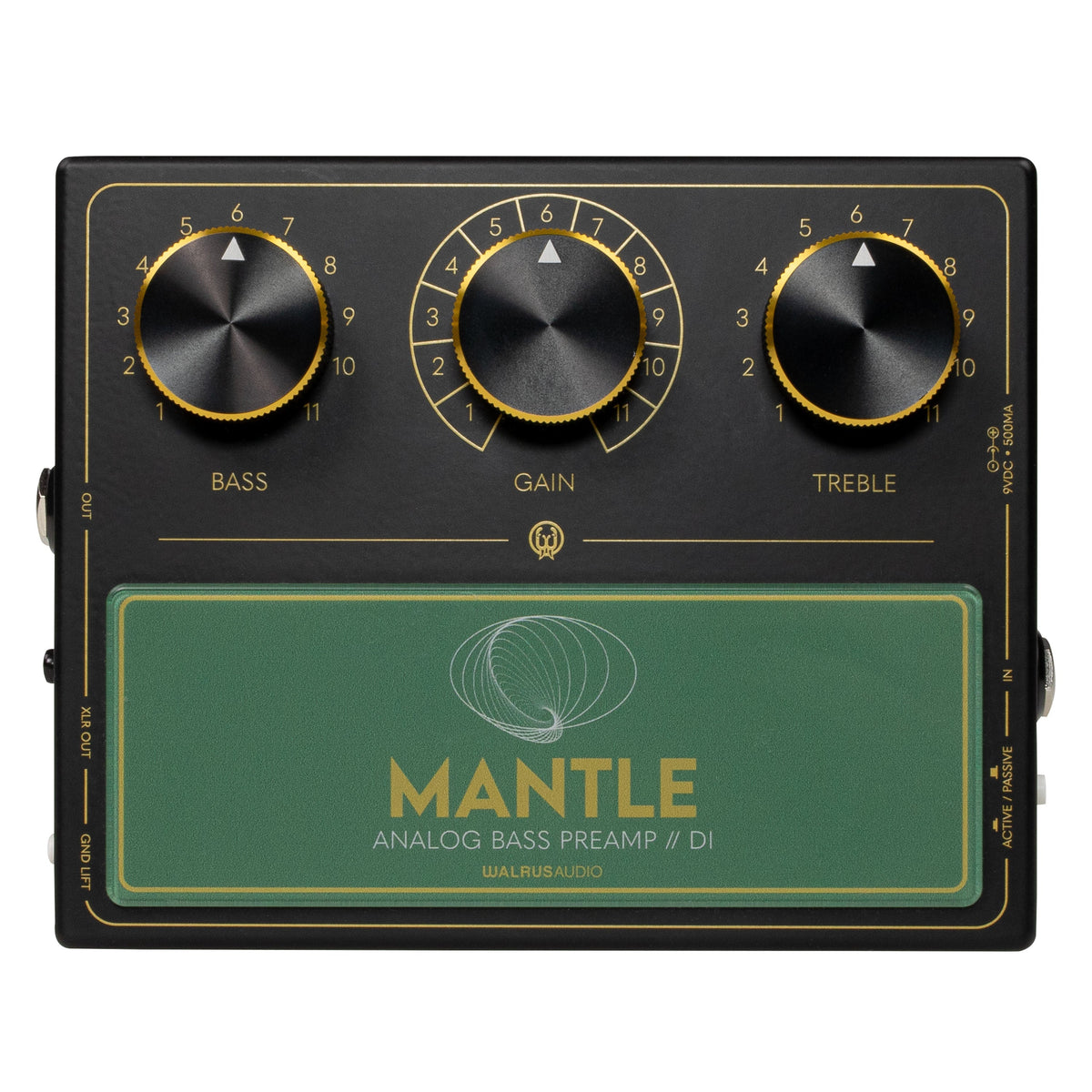 Walrus Audio Mantle Bass Preamp and DI - Black
