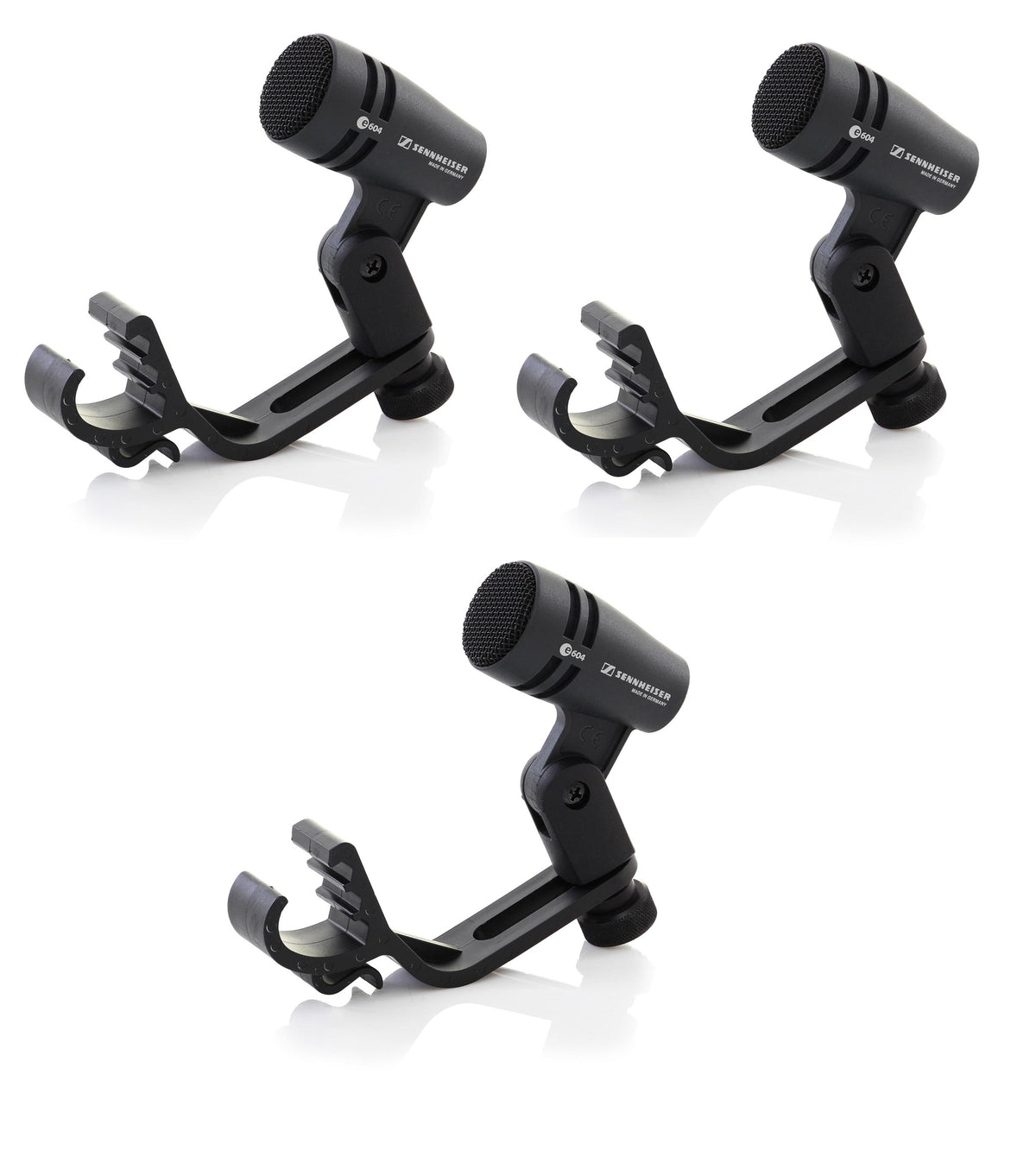 Sennheiser THREEPACK604P e604 Dynamic Drum Microphone 3-Pack - Mint, Open Box