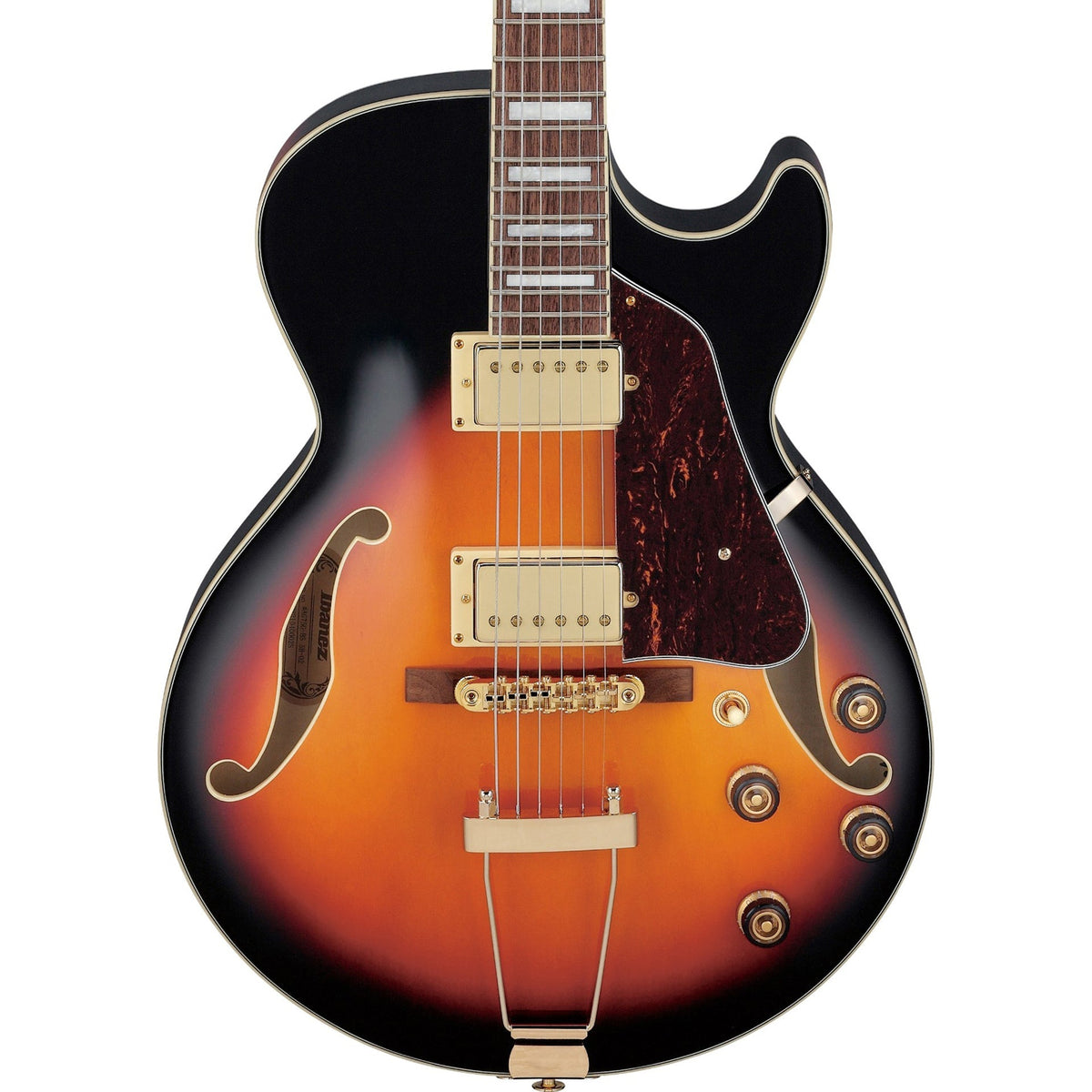 Ibanez AG75GBS AG Artcore Full-Hollow Electric Guitar, Brown Sunburst (New)