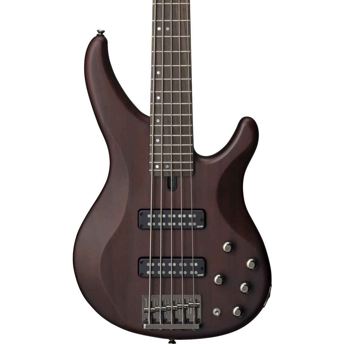 Yamaha TRBX505 TBN 5-String Premium Electric Bass Guitar - Translucent Brown (New)