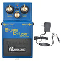 Boss BD-2W Blues Driver Waza Craft Analog Pedal Bundle w/ Boss PSA-120S2 Power Supply