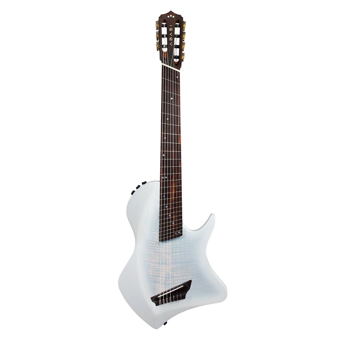 Cordoba Abasi Stage 7 7-String Solidbody Nylon String Acoustic-Electric Guitar White Burst