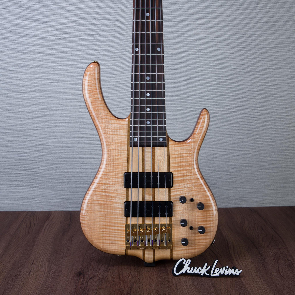 Ken Smith BSR-6WTE BSR White Tiger 4A Top Electric Bass Guitar - #6WTE7082TP26