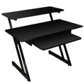 On-Stage WS7500B Black Studio Workstation Desk with Pullout Keyboard Tray
