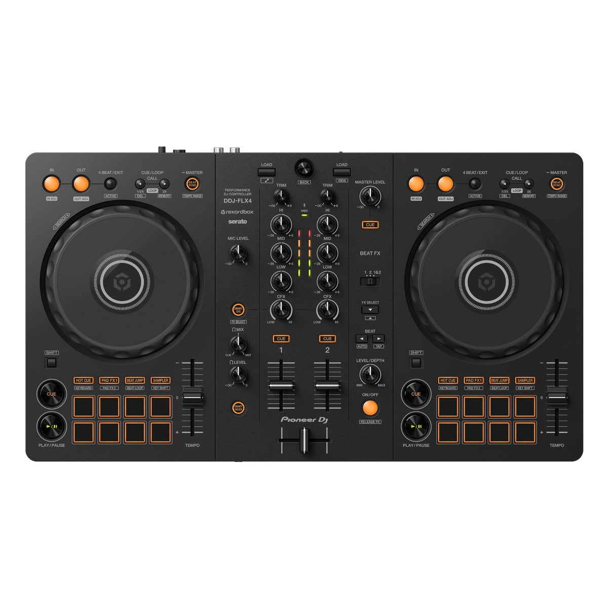 Pioneer DDJ-FLX4 2-Channel DJ Controller for Rekordbox & Serato DJ Lite (New)