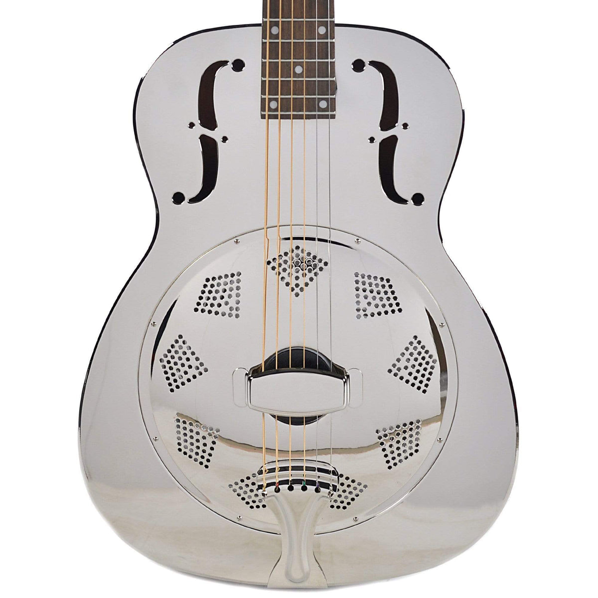 Dobro Hound Dog M-14 Metal Body Round Neck Nickel NH