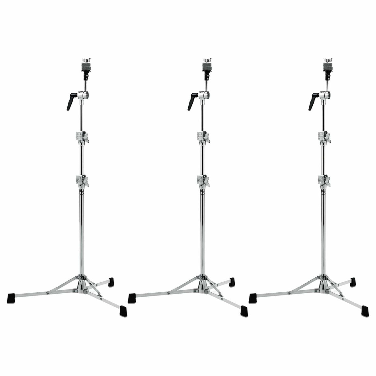 DW 6710 Straight Cymbal Stand Flat Base (3 Pack Bundle)