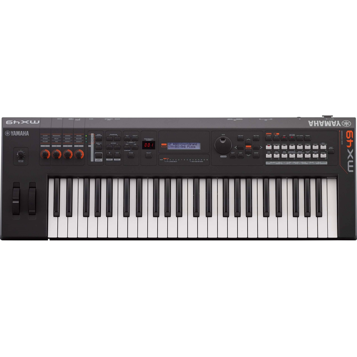 Yamaha MX49BK 49-Key Synthesizer Keyboard - Black (New)