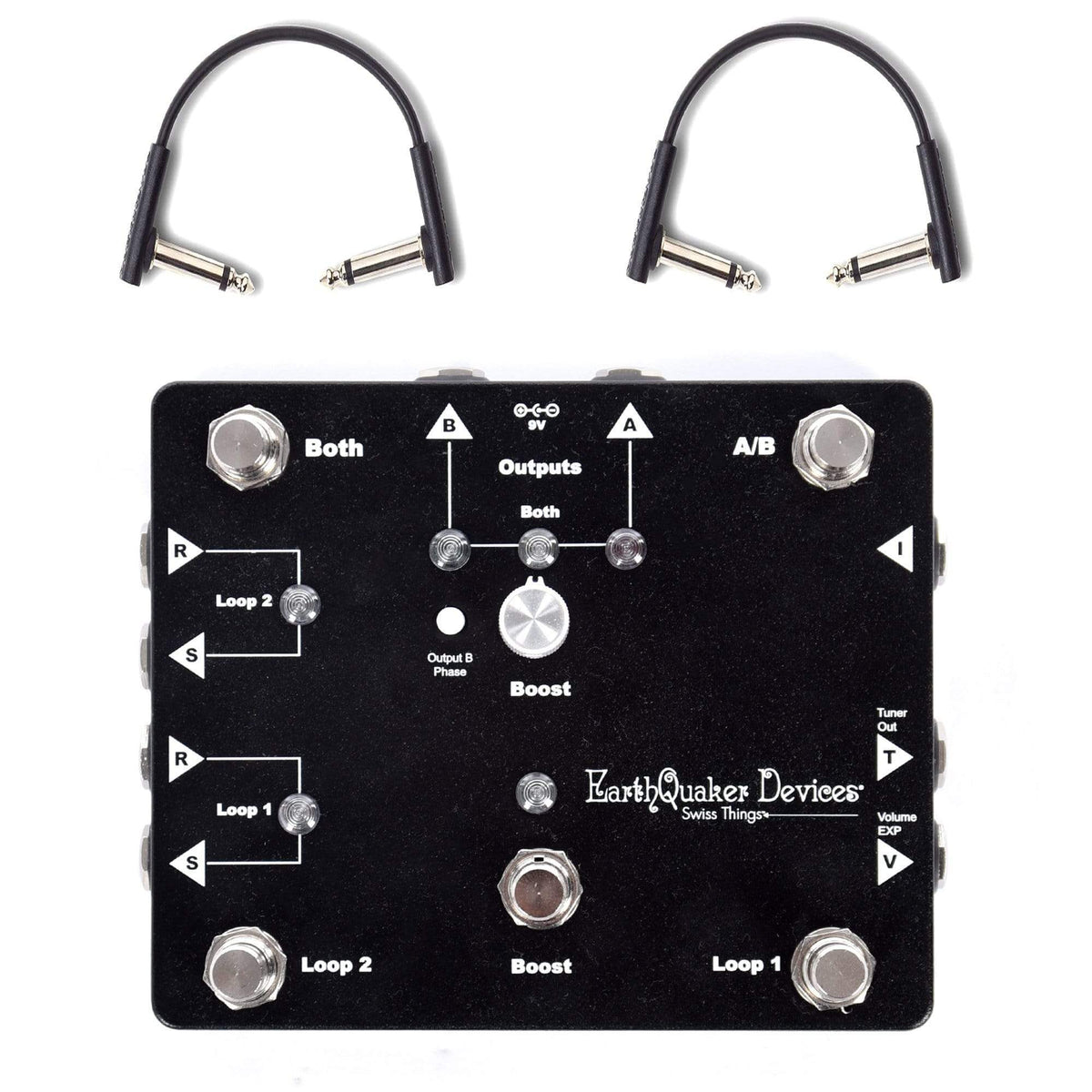 Earthquaker Devices Swiss Things Pedalboard Reconciler w/RockBoard Flat Patch Cables Bundle