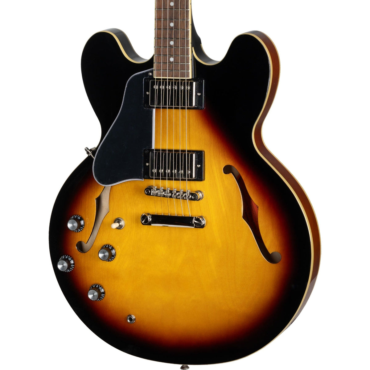 Epiphone ES-335 Left Handed Hollowbody Electric Guitar - Vintage Sunburst (New)