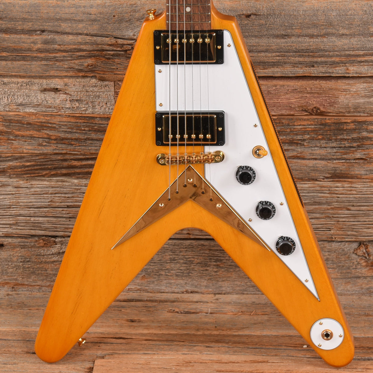 Epiphone '58 Korina Flying V Natural 2023