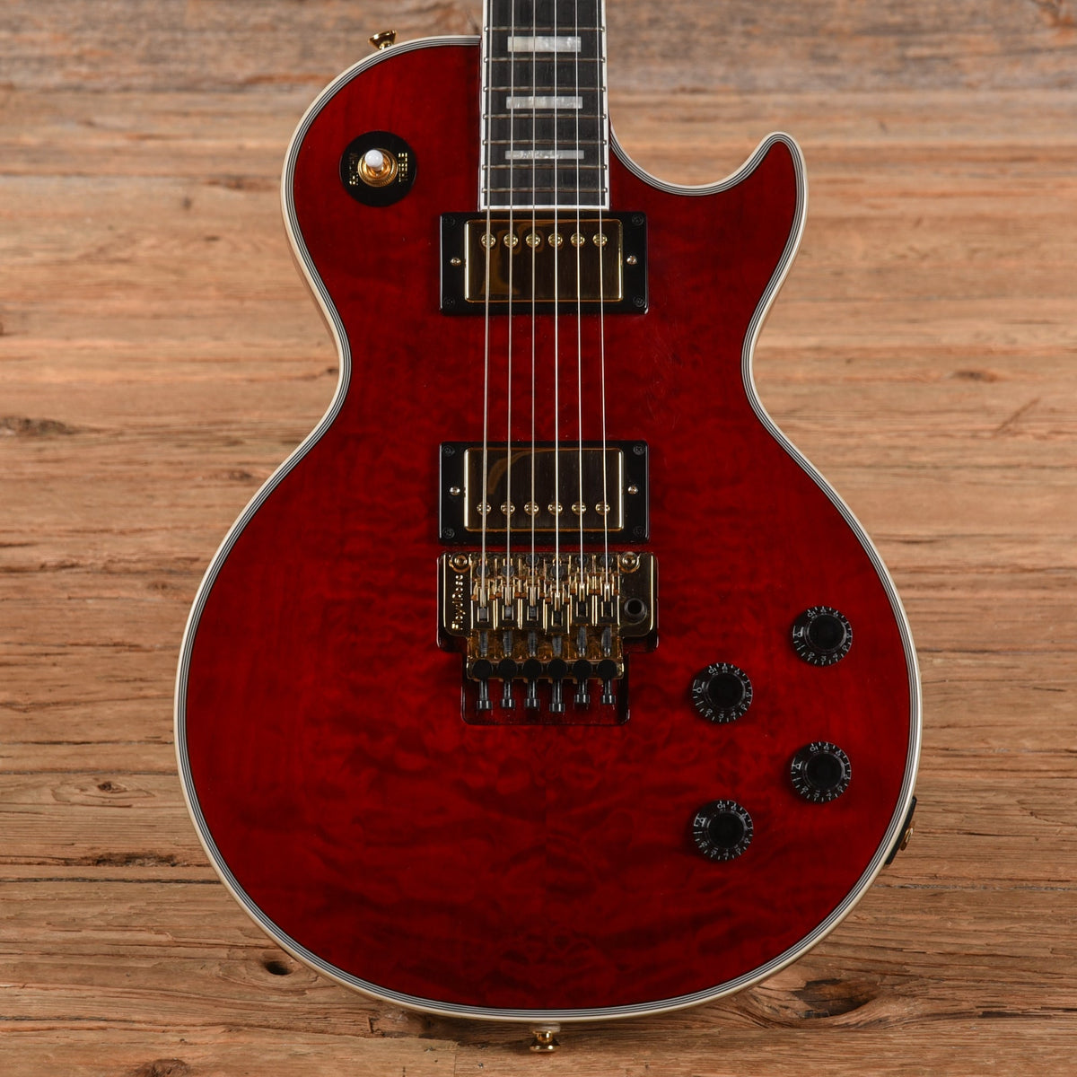 Epiphone Alex Lifeson Les Paul Custom Axcess Ruby 2022