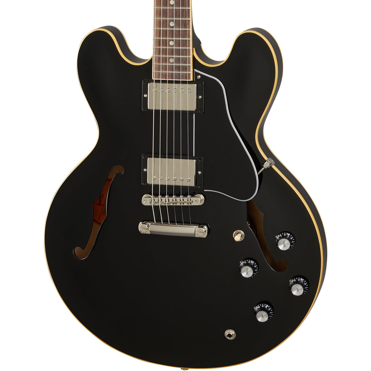 Gibson ES-335 Semi Hollow Electric Guitar in Vintage Ebony (New)