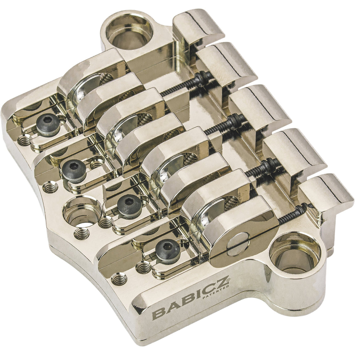 Babicz Full Contact Hardware FCH-3 Original Series Gibson 3 Point Style Bass Bridge - Nickel (New)