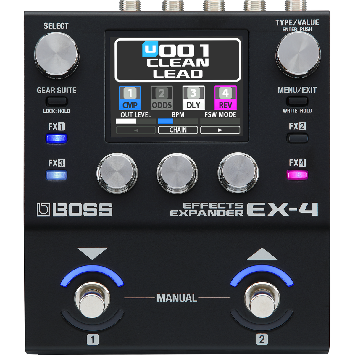 Boss EX-4 Effects Expander Compact Pedalboard Multi-Effects Pedal