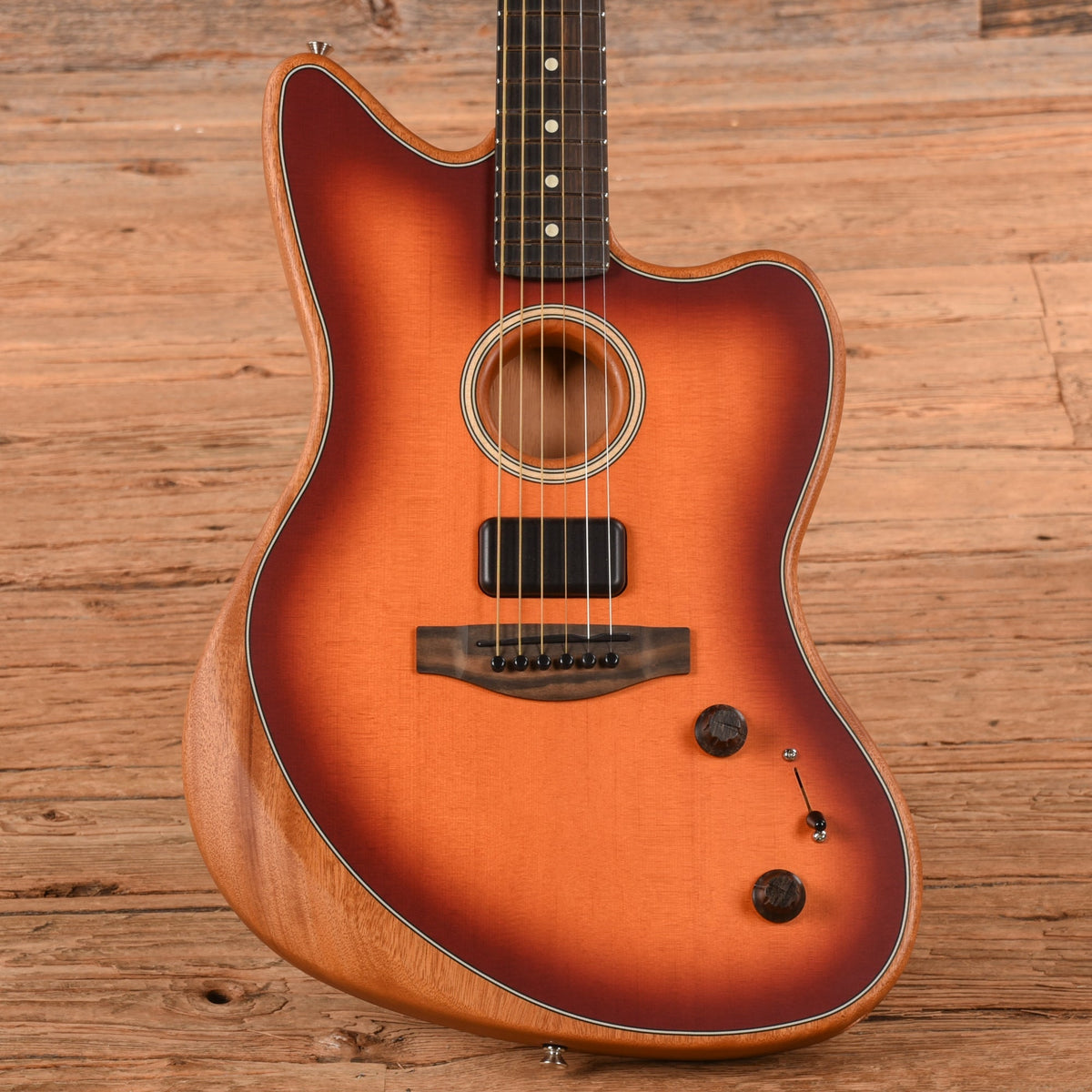 Fender American Acoustasonic Jazzmaster Sunburst 2022