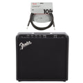 Fender Mustang LT25 Guitar Amp Combo Cable Bundle