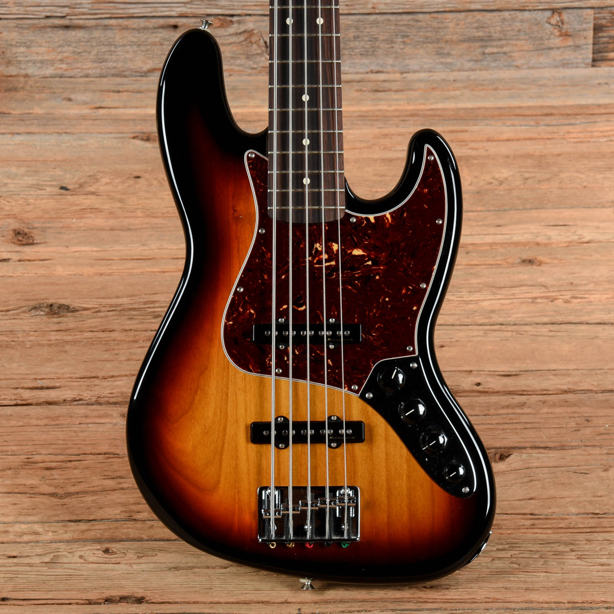 Fender Deluxe Active Jazz Bass V Brown Sunburst 2012